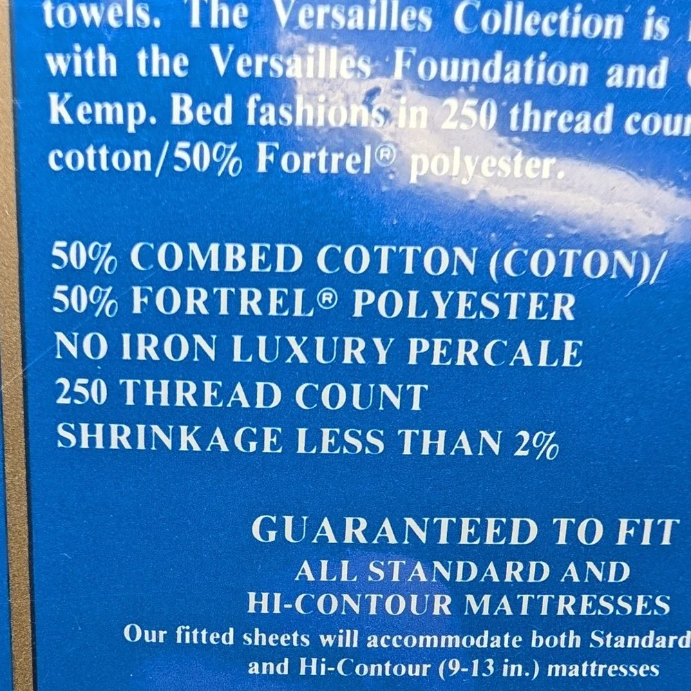 Cannon Royal Family Court‎ of Versailles Queen Flat Sheet White Diamant 250TC